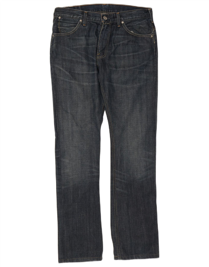 Levi's Herren Straight Jeans W33 L34 Marineblaue Baumwolle