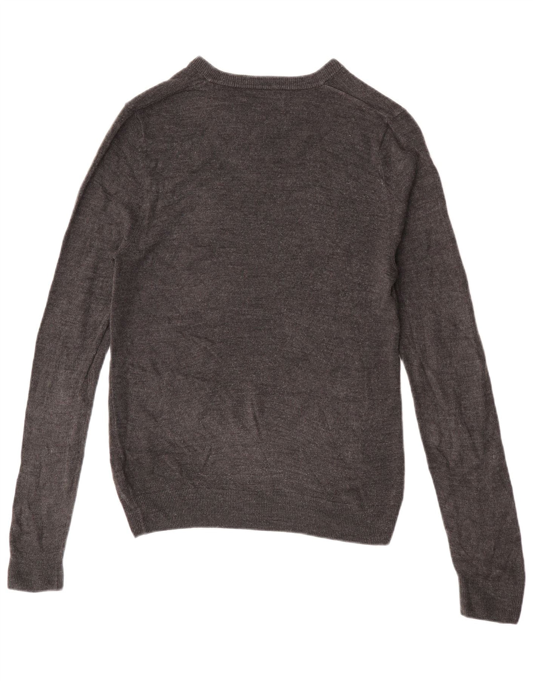 Marks & SPENCER Herren-Pullover mit V-Ausschnitt, mittelgraues Acryl