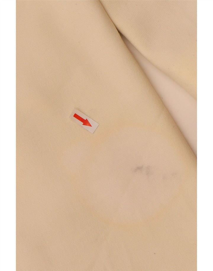 Zara Damen Mantel UK 16 Large Off White Polyester