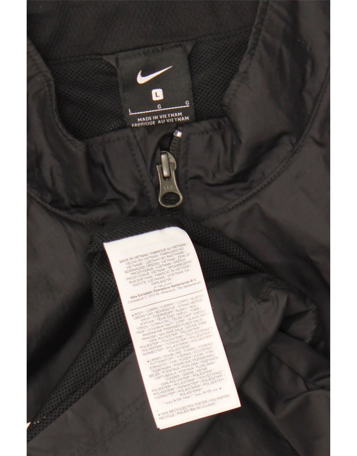Nike Herren Regenjacke UK 40 Large Schwarz Polyester