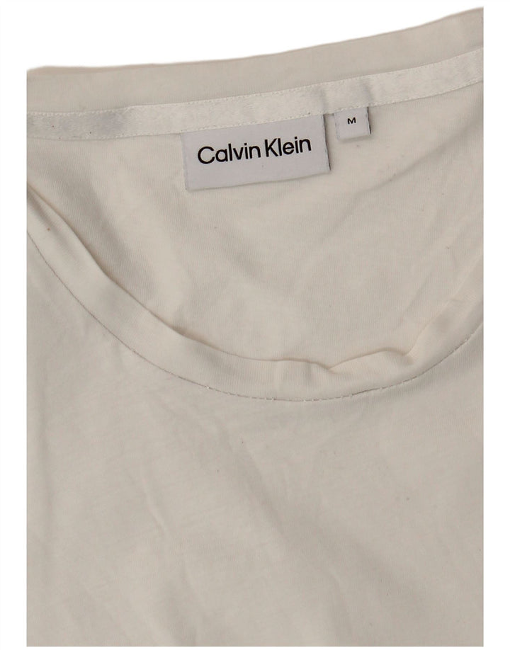 Calvin Klein Herren T-Shirt Top Medium Weiß