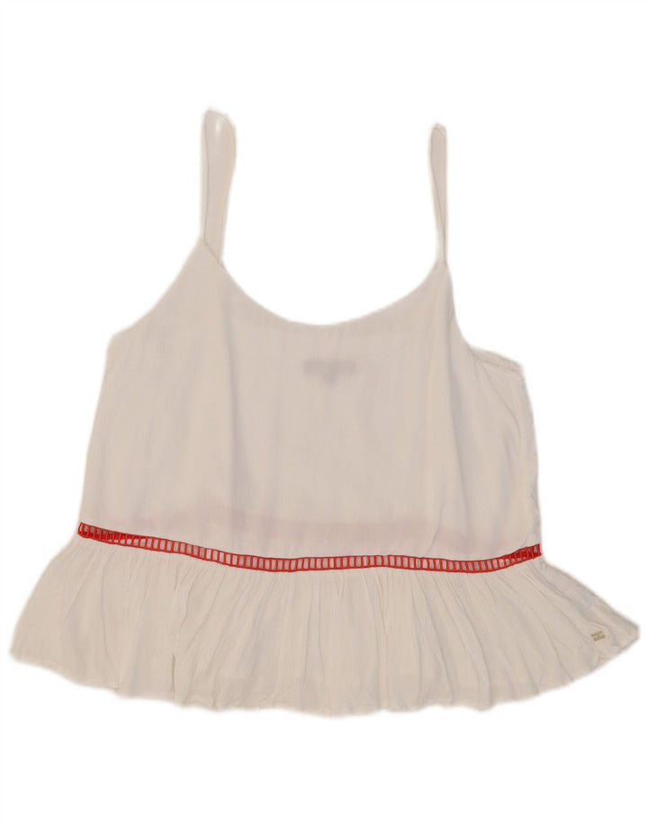 Tommy Hilfiger Damen Cami Top US 8 Medium Weiß gestreift