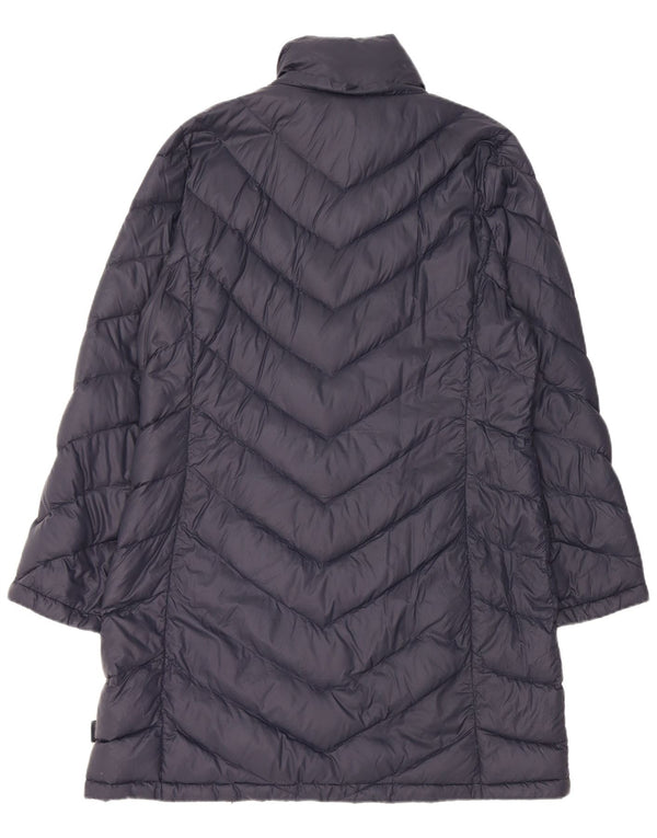 Calvin Klein Damen Wattierter Mantel UK 16 Large Marineblaues Nylon