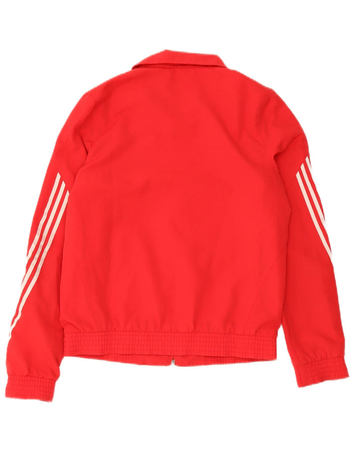 Adidas Mädchen-Trainingsanzug-Top-Jacke, 13–14 Jahre, rotes Polyester