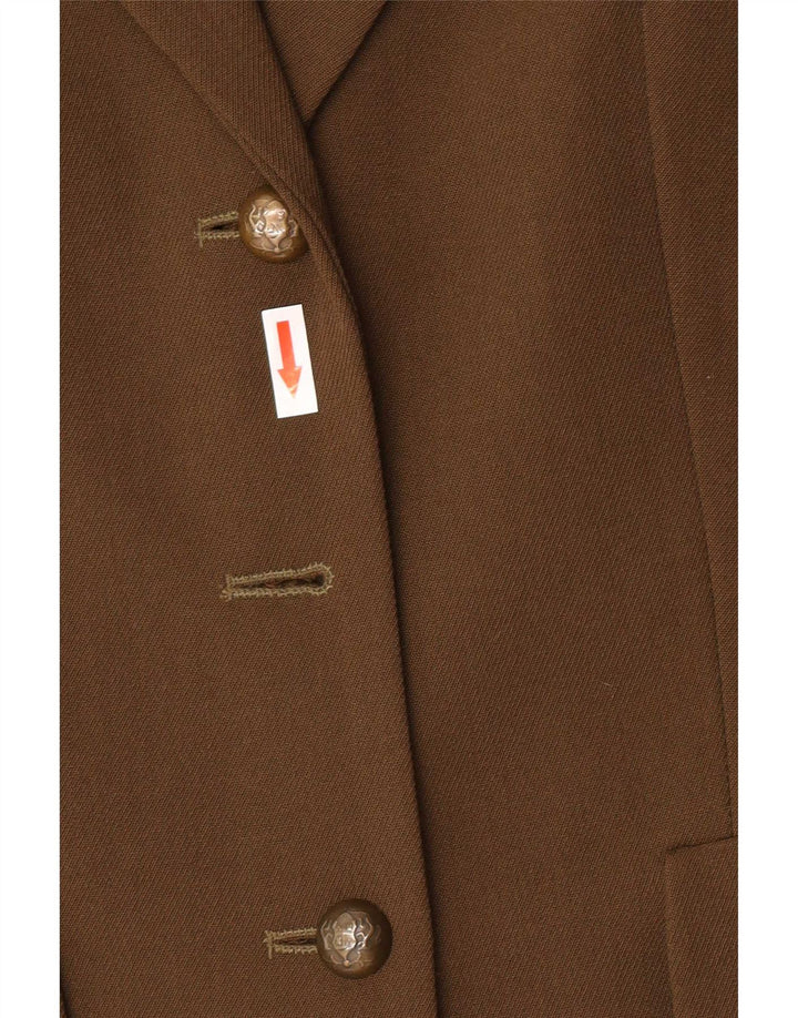 Choise by Danwear Damen-Blazerjacke mit 2 Knöpfen, Gr. 10, Größe S, Khaki, Polyester