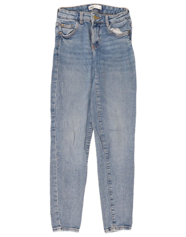 Zara Damen Skinny Jeans EU 34 2XS W24 L29 Blau
