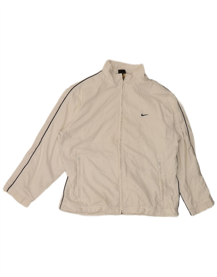 Nike Jungen-Trainingsanzug-Top-Jacke, 13–14 Jahre, XL, Weiß