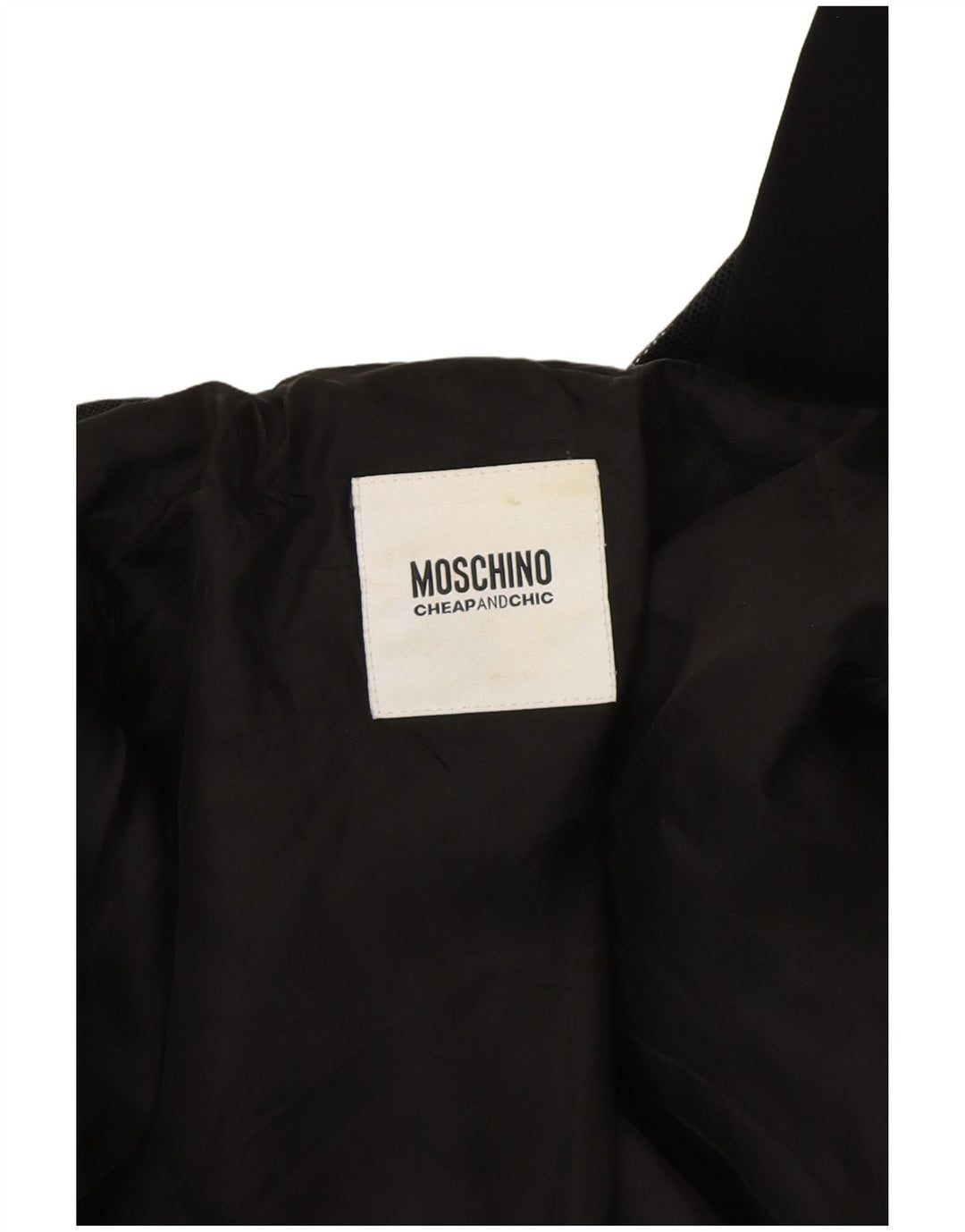 Moschino Womens Cheap and Chic Blazer Jacke UK 12 Medium Black Rayon