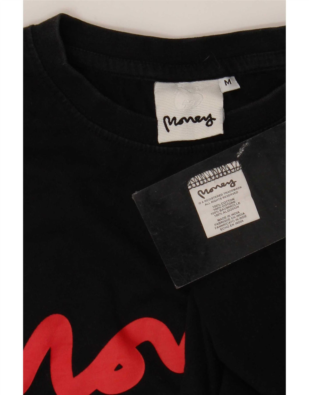 Money Herren-T-Shirt mit Grafik, Mittelschwarz, Baumwolle