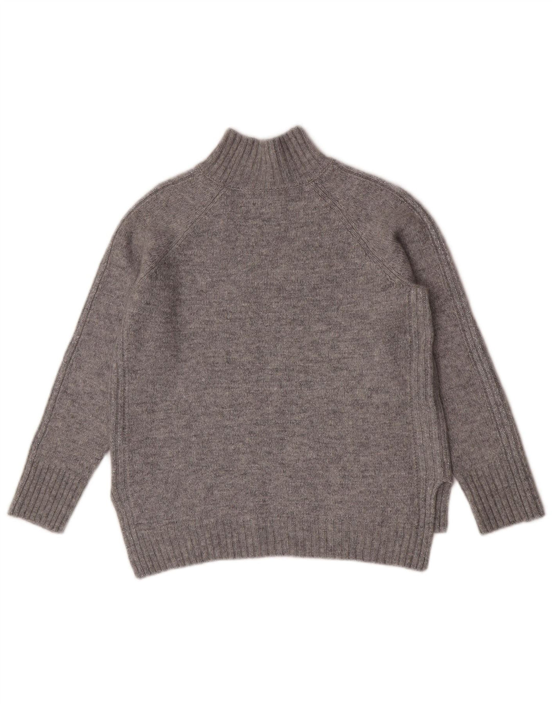 Massimo Dutti Rollkragenpullover für Damen, Gr. 40, Größe L, Grau, Polyamid