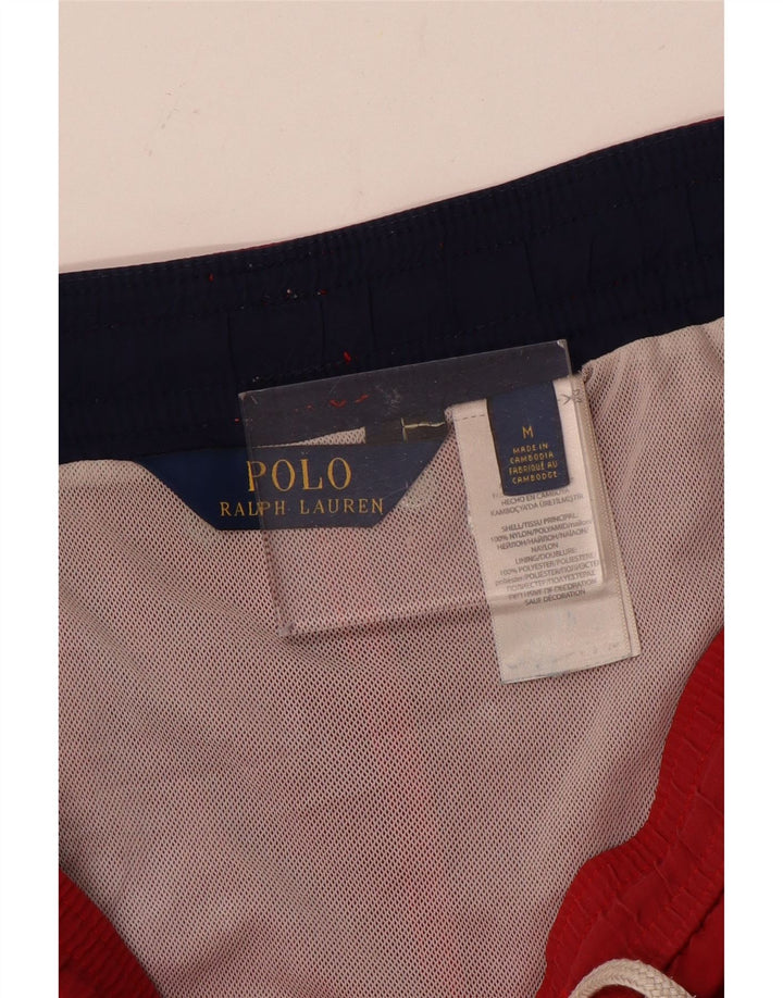 Polo Ralph Lauren Herren-Badeshorts aus mittelrotem Nylon
