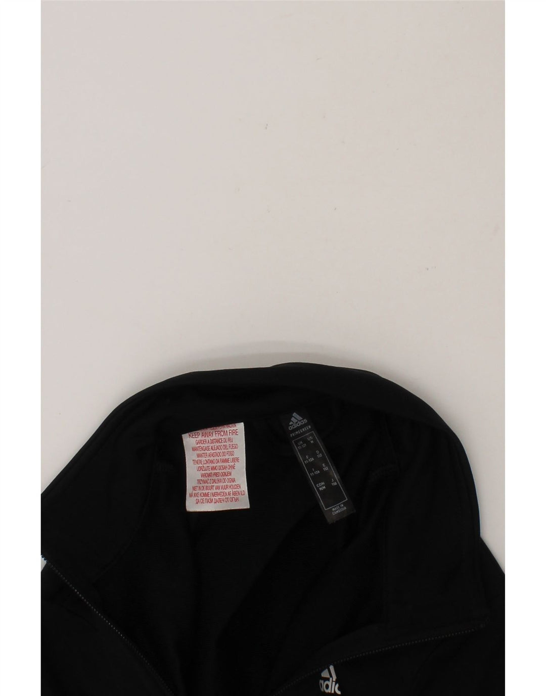 ADIDAS Boys Graphic Tracksuit Top Jacket 11-12 Years Black Polyester Vintage Adidas and Second-Hand Adidas from Messina Hembry 