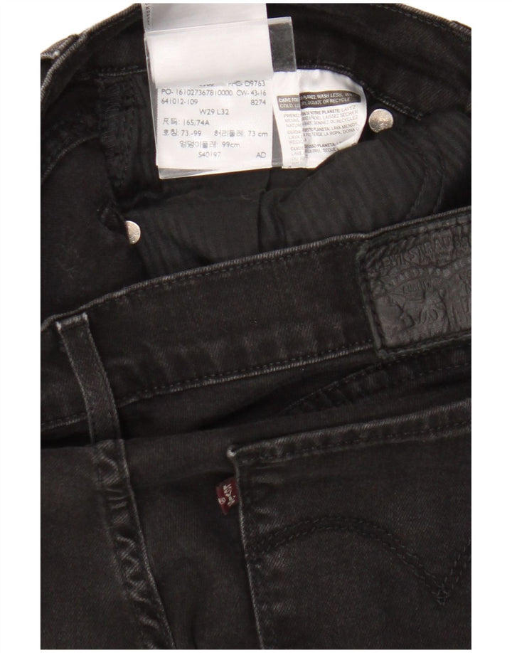 Levi's Damen Skinny Jeans W29 L27 Schwarze Baumwolle