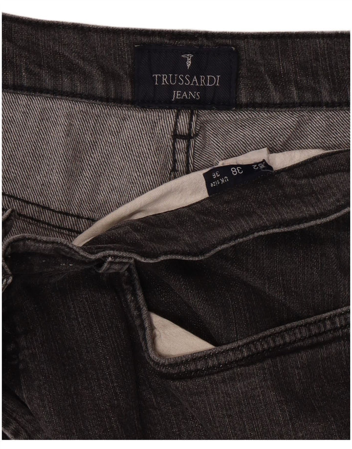 TRUSSARDI Herren Straight Jeans W36 L29 Grau