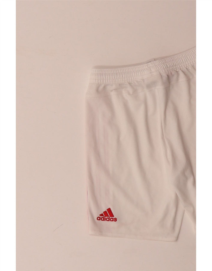 ADIDAS Manchester United Sportshorts für Jungen, 9–10 Jahre, weißes Polyester
