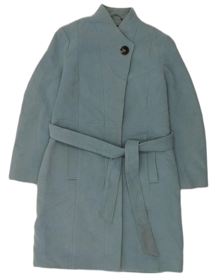 Marks & Spencer Damen Loose Fit Mantel UK 18 XL Blau Polyester