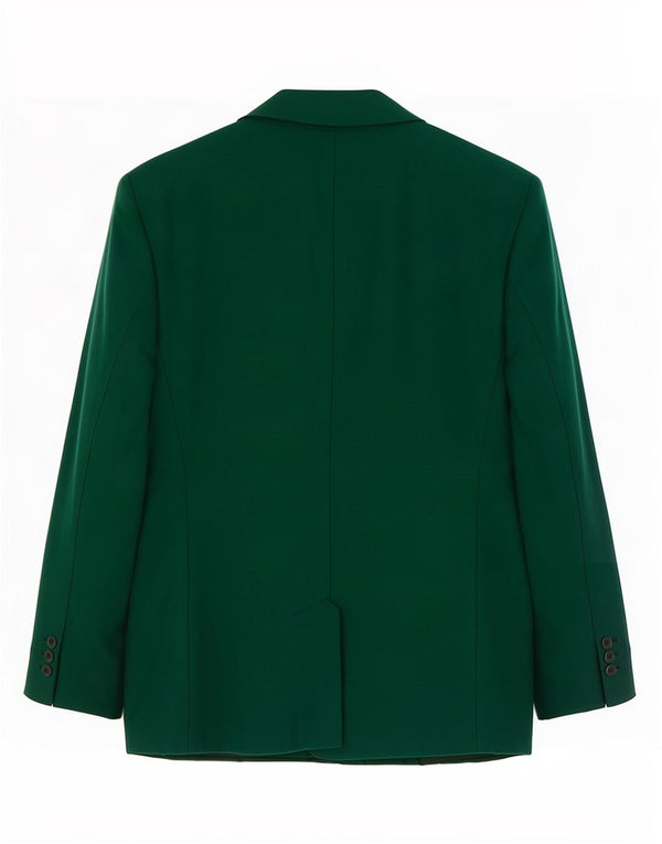 Vintage Damen 5-Knopf-Blazerjacke UK 10 Klein Grün