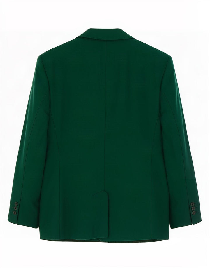 Vintage Damen 5-Knopf-Blazerjacke UK 10 Klein Grün
