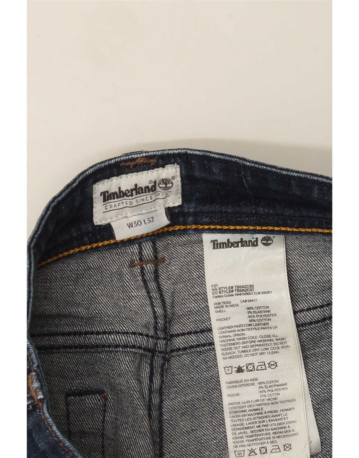 Timberland Damen Slim Jeans W30 L32 Marineblau Baumwolle
