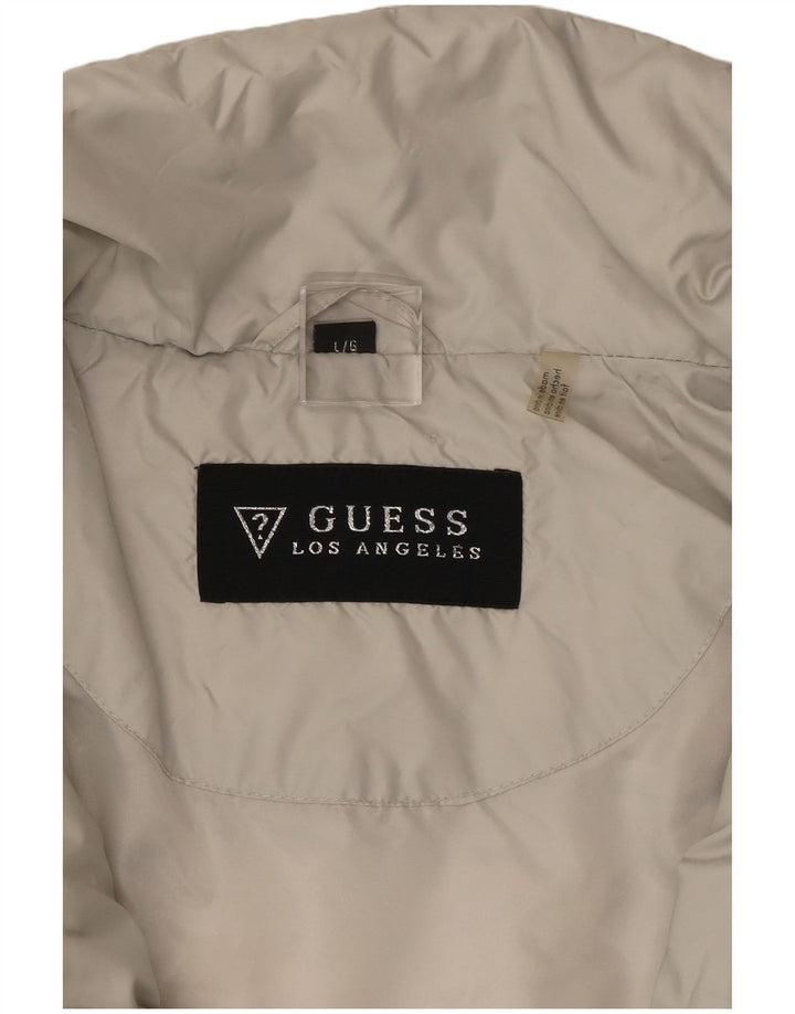Guess Damen Wattierte Jacke UK 16 Large Grau