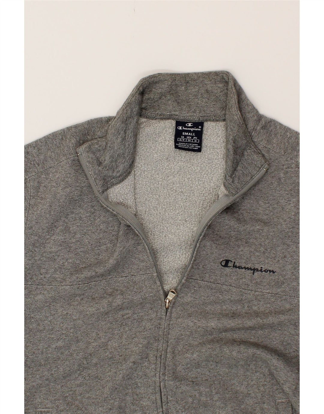 CHAMPION Mens Tracksuit Top Jacket Small Grey Cotton Vintage Champion and Second-Hand Champion from Messina Hembry 