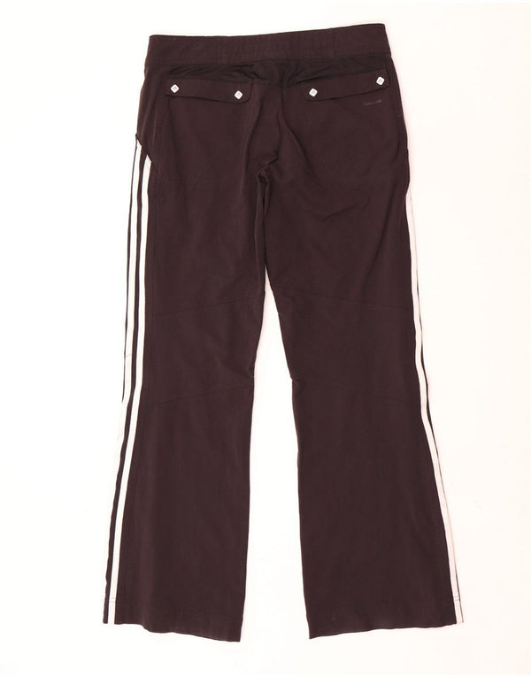 Adidas Damen Bootcut Hose UK 12 Medium W30 L32 Schwarz