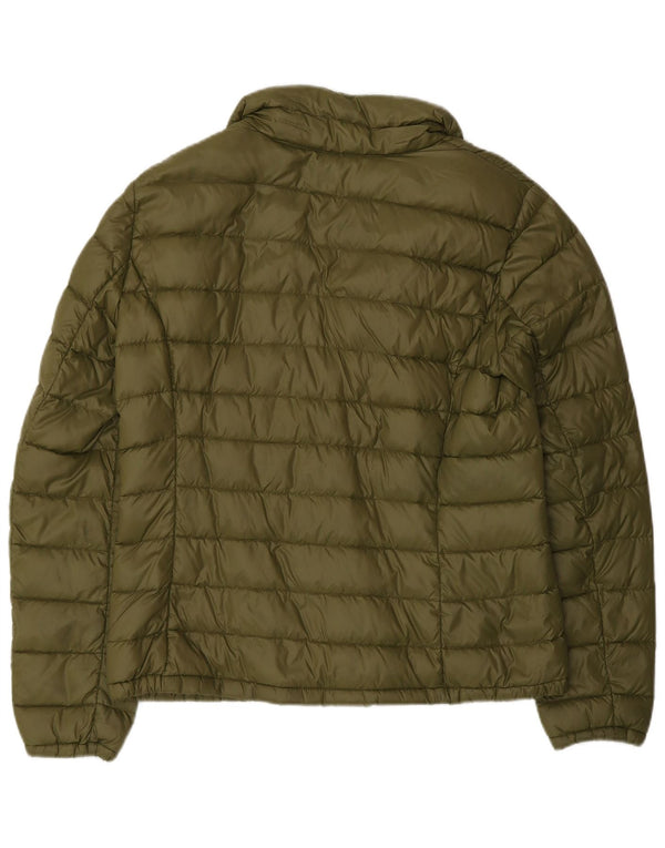 Benetton Damen Wattierte Jacke UK 10 Small Grün