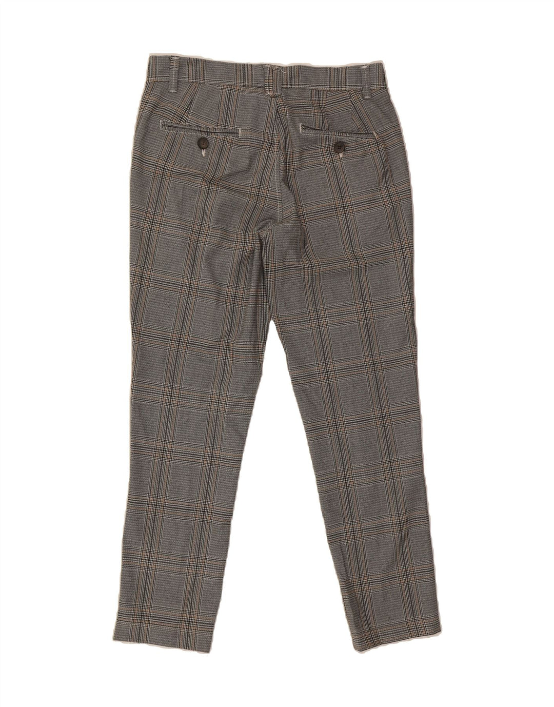 JACK & JONES Mens Marco Slim Suit Trousers W31 L27 Grey Houndstooth Vintage Jack & Jones and Second-Hand Jack & Jones from Messina Hembry 