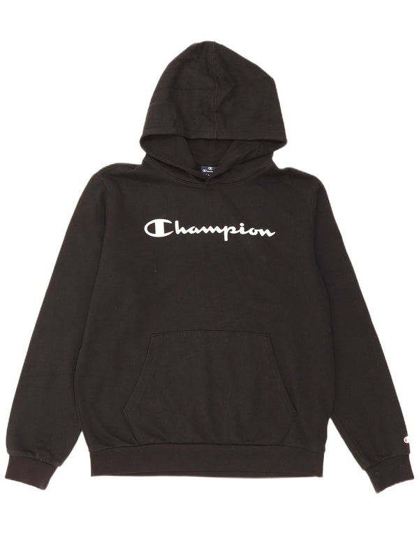Champion Kapuzenpullover mit Grafik für Jungen, 15–16 Jahre, 2XL, schwarze Baumwolle