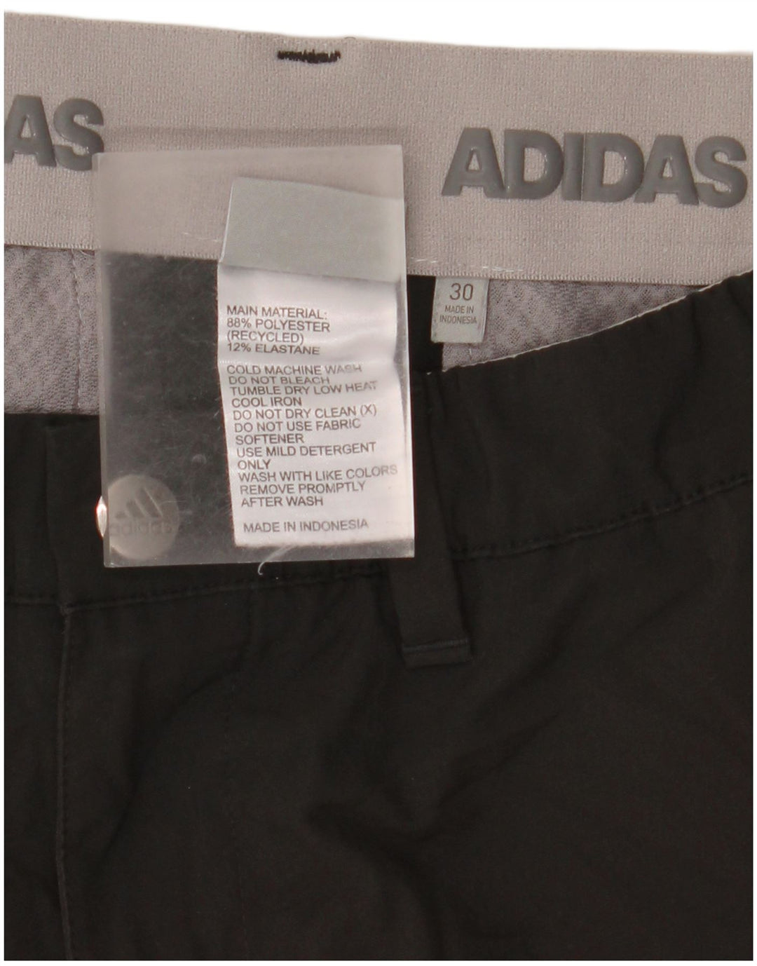 Adidas Herren Chino Shorts W30 Medium Schwarz Polyester