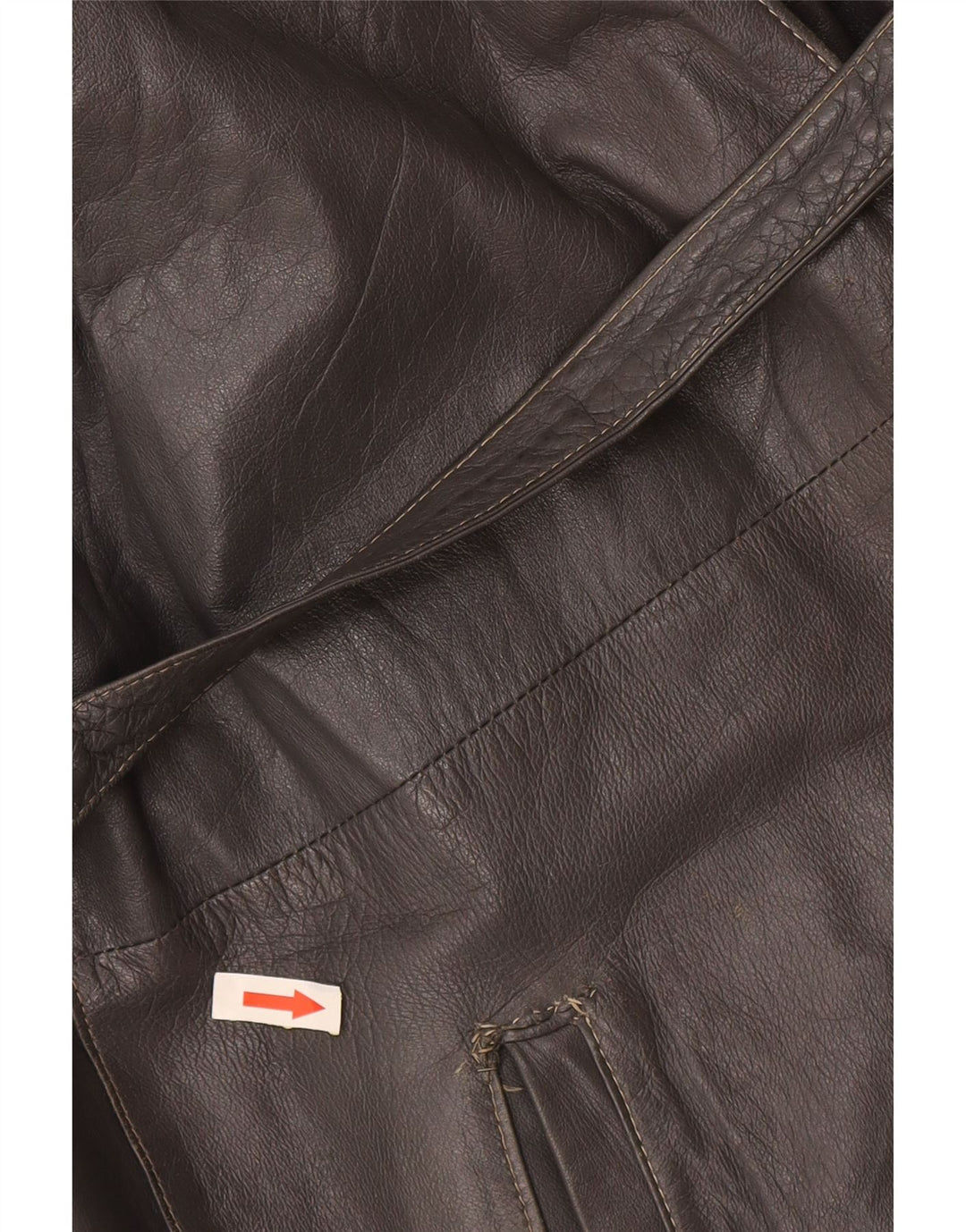 Vintage Damen Lederjacke UK 16 Large Grau