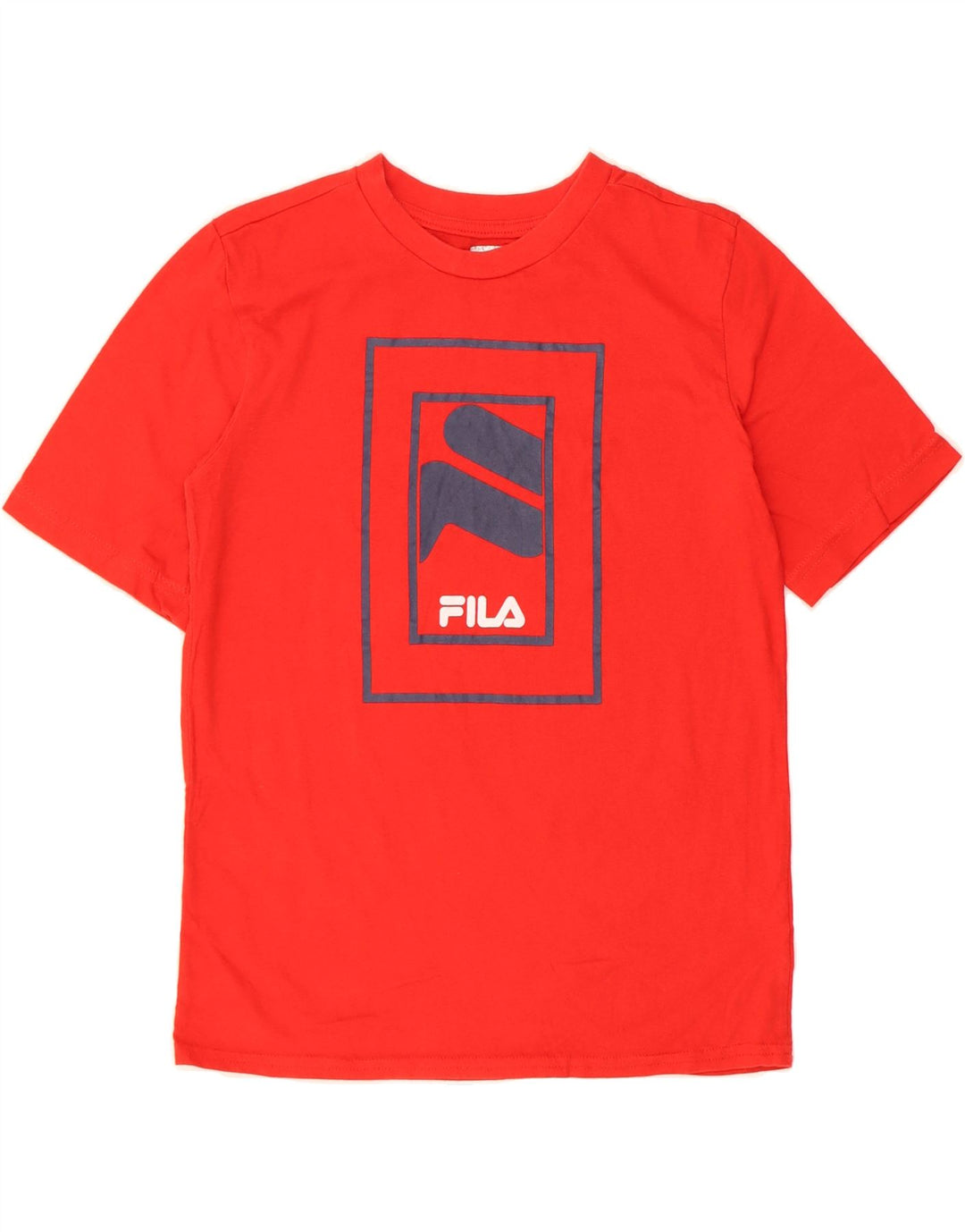 FILA Boys Graphic T-Shirt Top 14-15 Years Large  Red Vintage Fila and Second-Hand Fila from Messina Hembry 