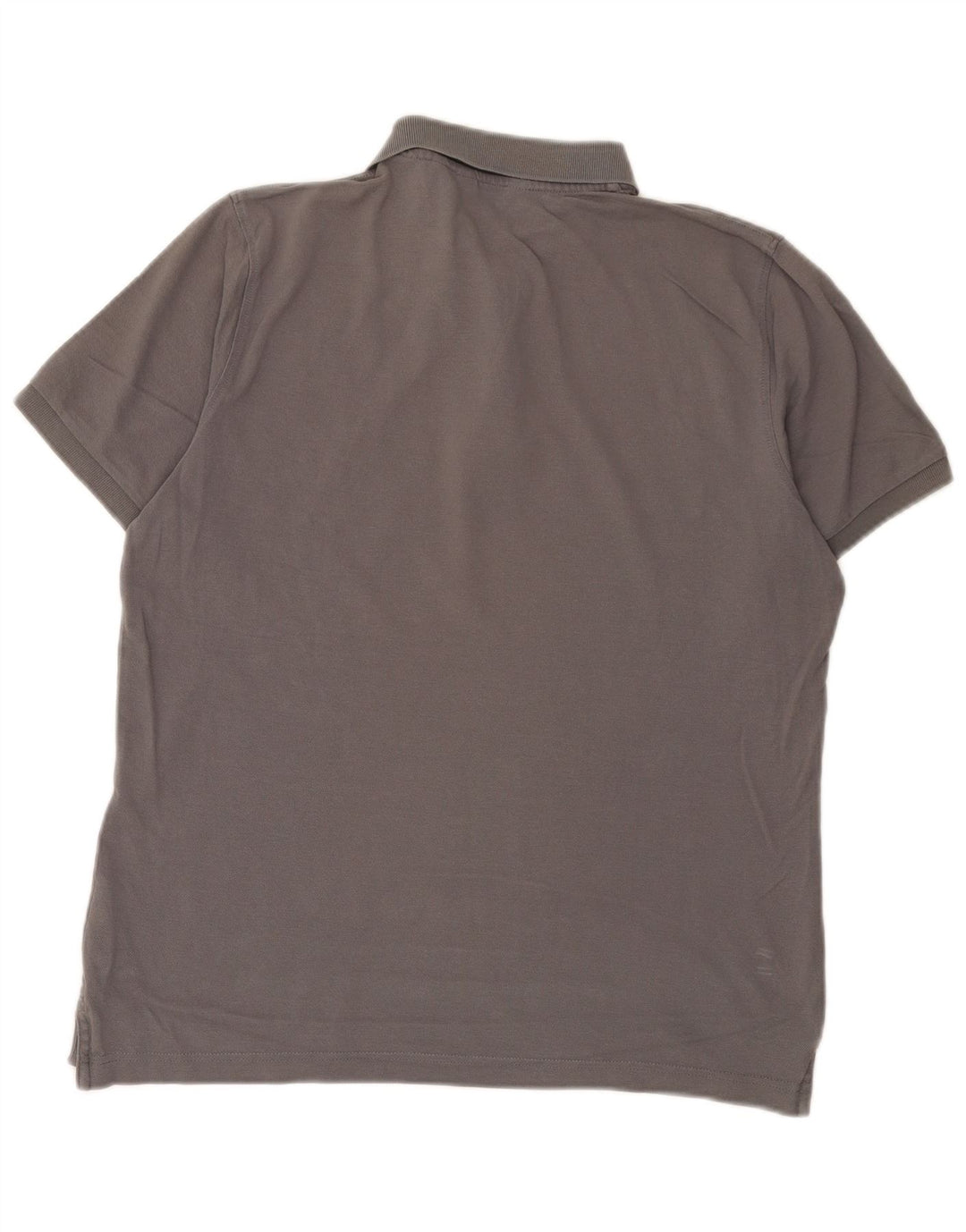Calvin Klein Herren-Poloshirt aus mittelgrauer Baumwolle