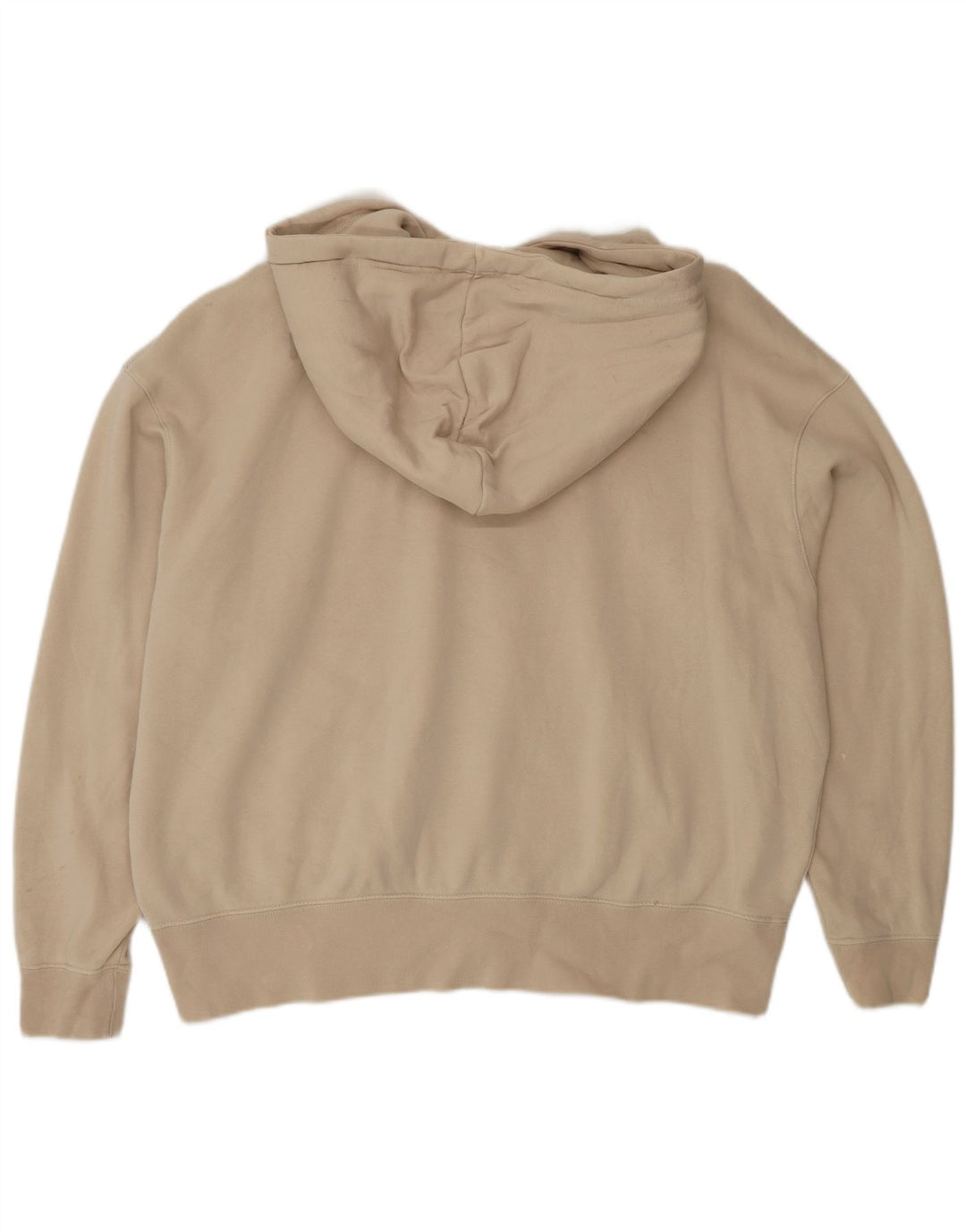 Nike Damen-Pullover mit übergroßem Kapuzenpullover, UK 14, mittelbeige Baumwolle