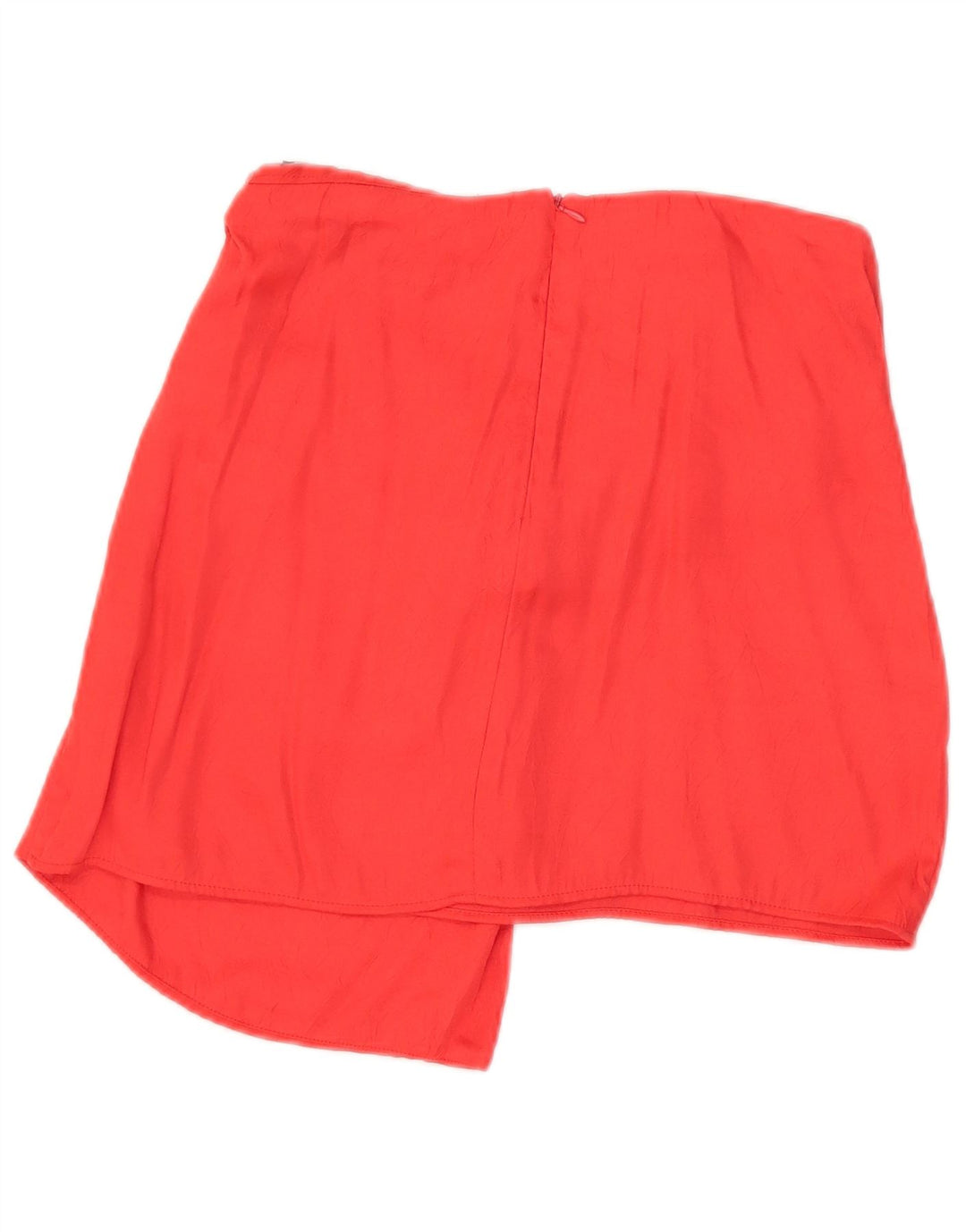 Zara Damen Asymmetrischer Minirock Medium W28 Rote Viskose