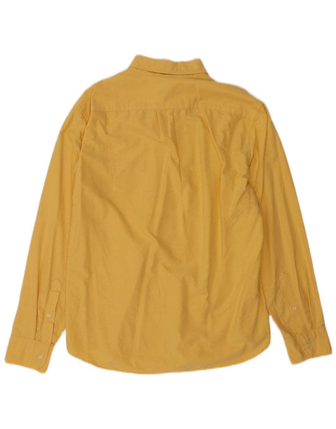 J. Crew Herrenhemd, Größe 16 1/2 groß, gelbe Baumwolle