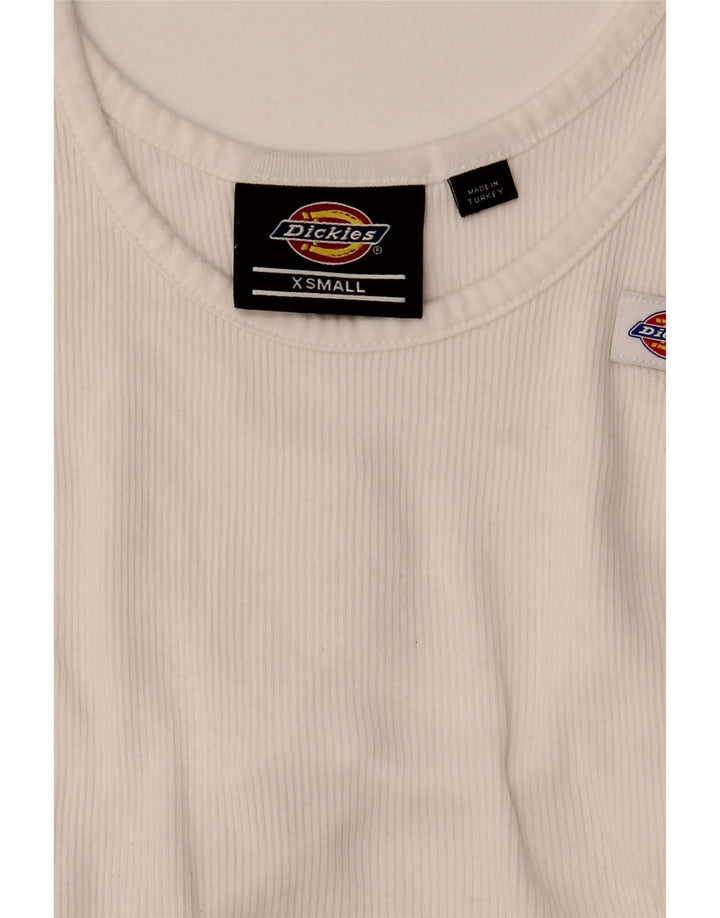 Dickies Damen Crop Vest Top UK 4 XS Weiß