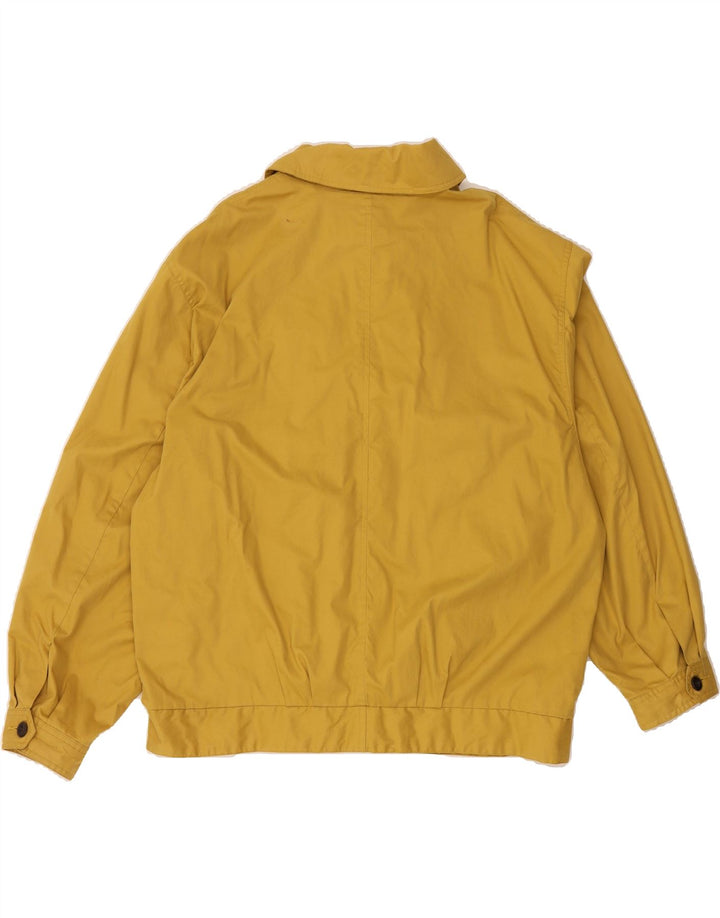 BARONE Mens Bomber Jacket IT 52 XL Yellow Cotton Vintage Barone and Second-Hand Barone from Messina Hembry 
