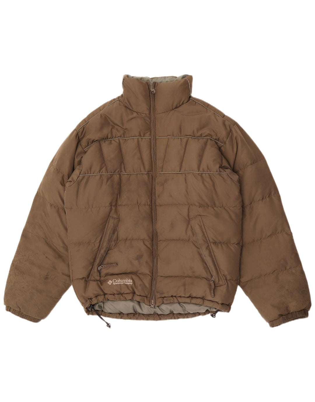 Columbia Herren Loose Fit Wattierte Jacke UK 36 Small Khaki