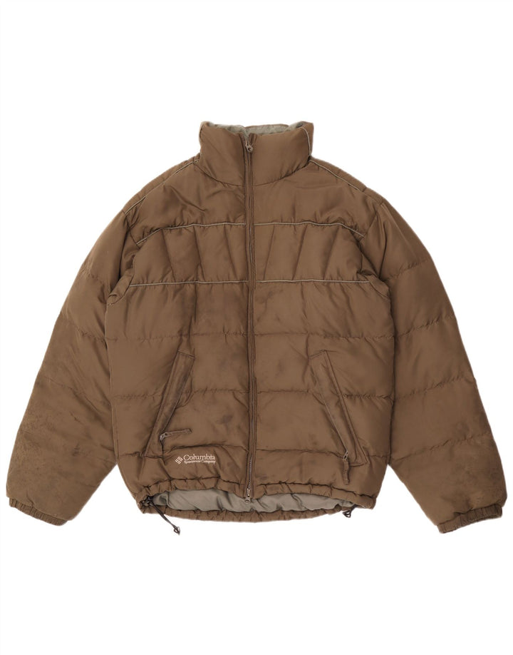 Columbia Herren Loose Fit Wattierte Jacke UK 36 Small Khaki