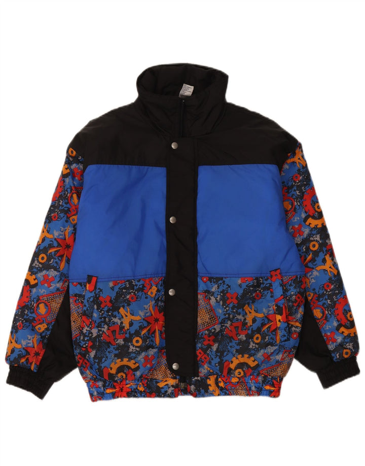 C&A Wattierte Jacke für Jungen mit Kapuze, 13–14 Jahre, mehrfarbiges Blumenmuster, Polyester