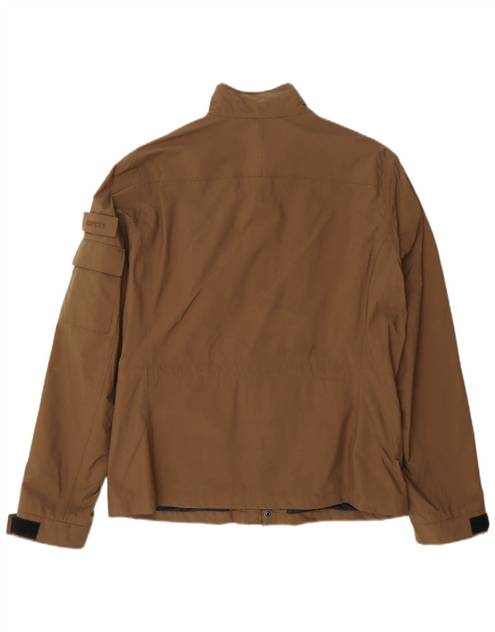 Vintage Herren Utility Jacke UK 38 Mittelbraunes Polyamid