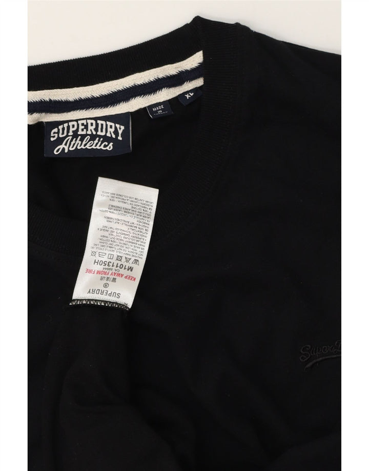 SUPERDRY Herren T-Shirt Top XL Schwarz Baumwolle