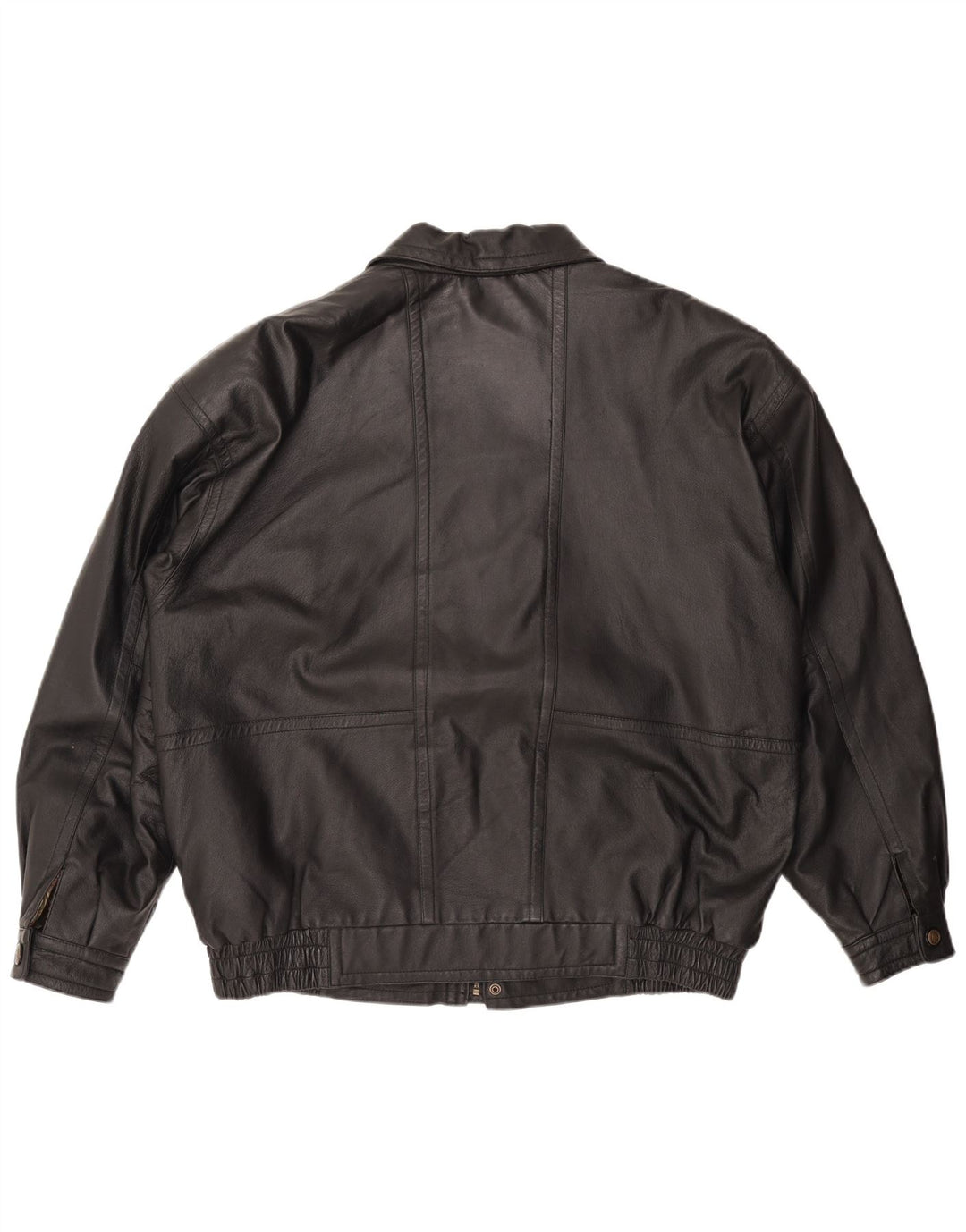 CANDA Herren Lederjacke UK 44 2XL Schwarzes Leder