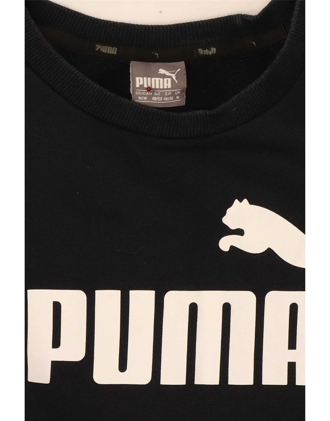 Puma Womens Graphic Sweatshirt Pullover UK 14 Mittel Marineblau Farbblock