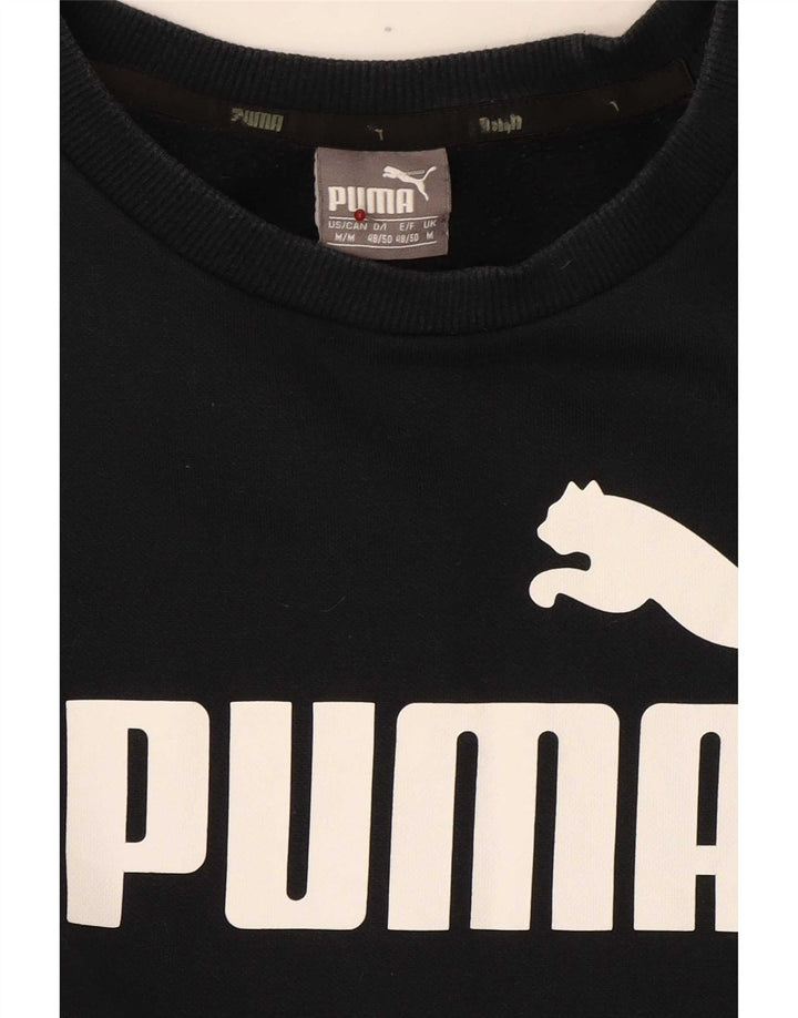 Puma Womens Graphic Sweatshirt Pullover UK 14 Mittel Marineblau Farbblock
