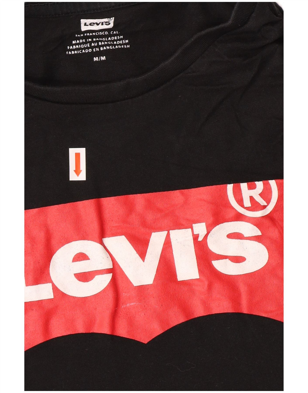Levi's Herren-T-Shirt mit Grafik, mittelschwarze Baumwolle
