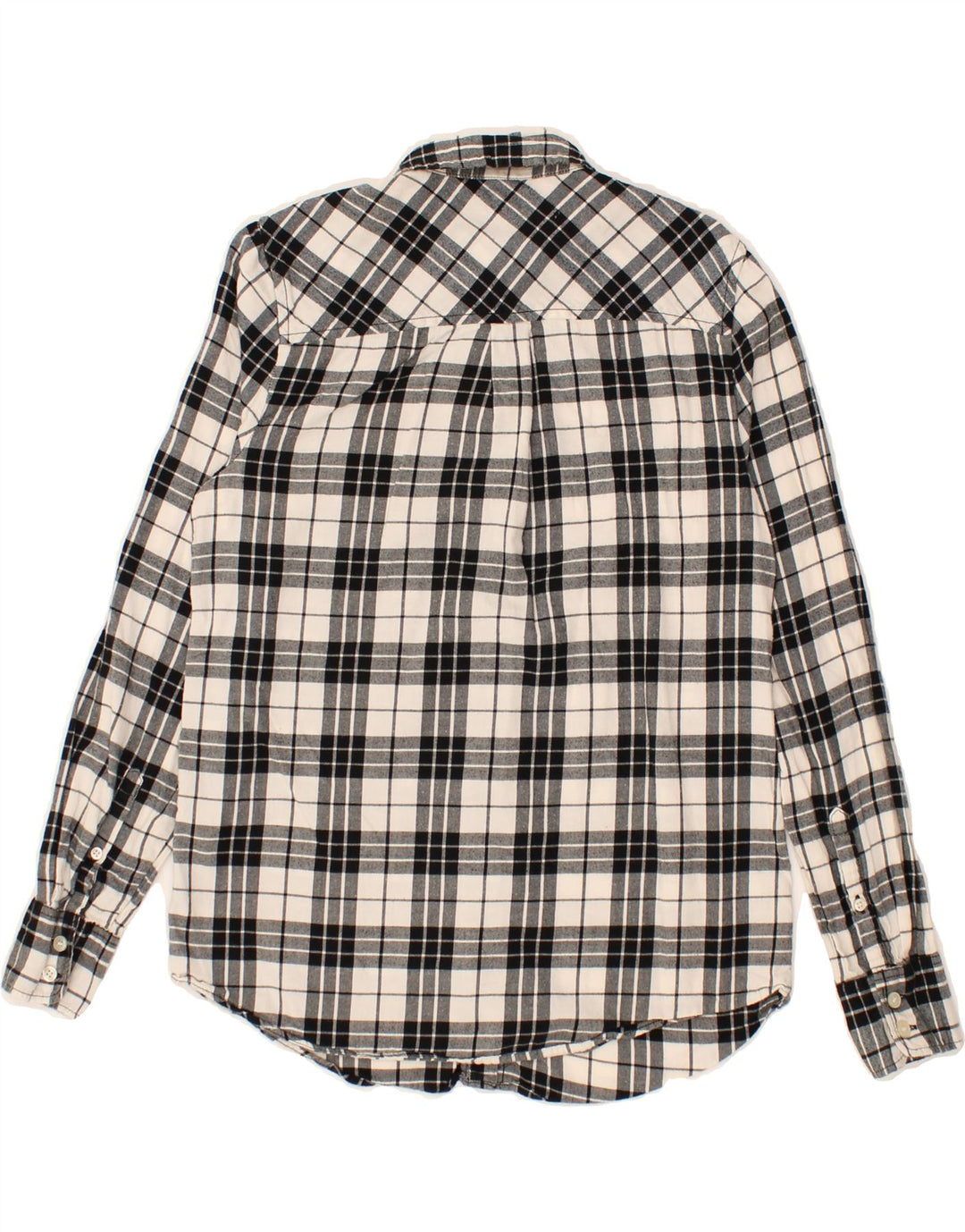 J. CREW Womens Shirt UK 6 XS White Check Cotton Vintage J. Crew and Second-Hand J. Crew from Messina Hembry 