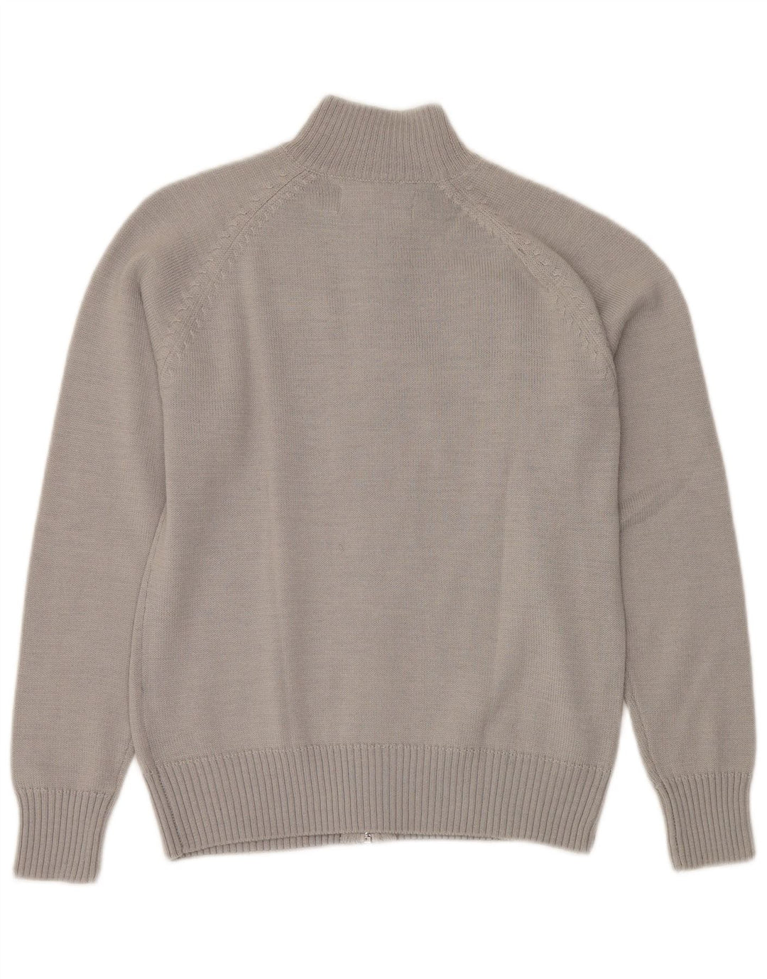 KAPPA Damen-Cardigan-Pullover UK 14 Mittelgraues Farbblock-Acryl