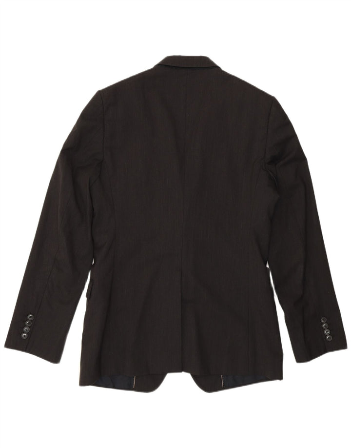 DOLCE & GABBANA Herren-Blazer mit 2 Knöpfen, Größe 50, groß, grau, Nadelstreifen